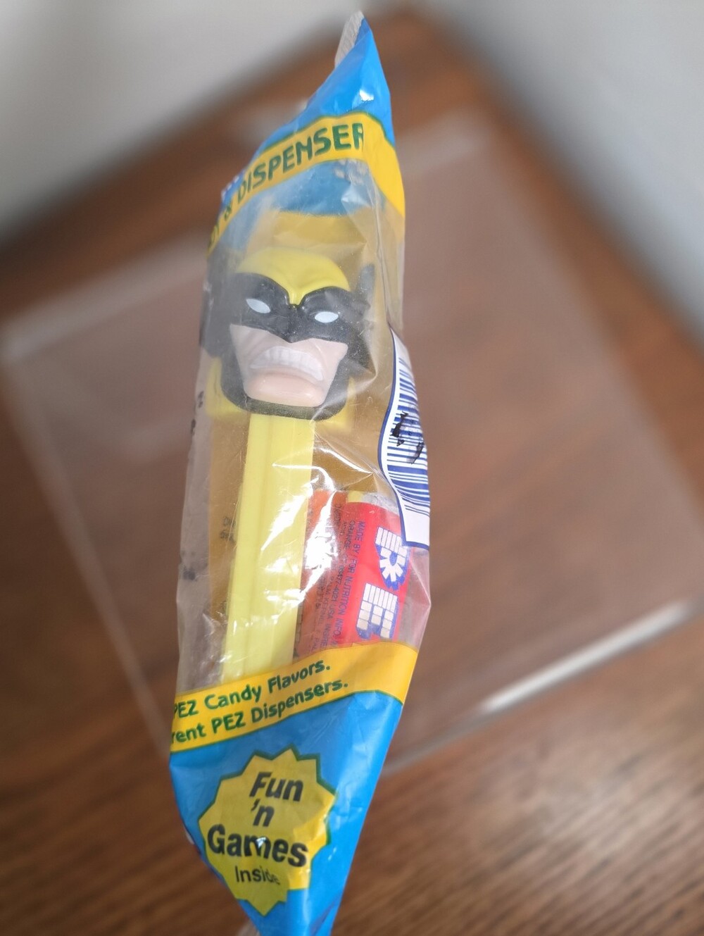 PEZ Marvel Comics X-Man Wolverine Candy Dispenser Yellow